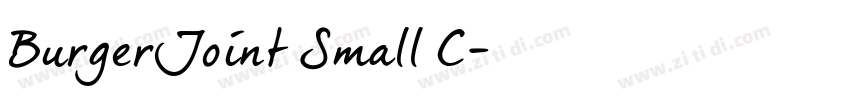 Burger Joint Small C字体转换